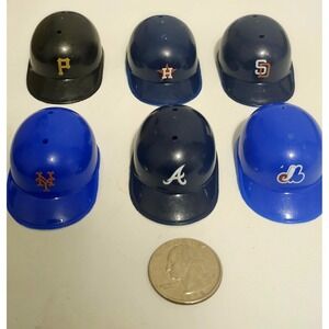 MLB Vintage Mini Helmets Set of 6 - Pirates, Astros, Padres, Mets, Braves, Expos